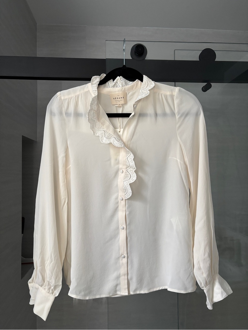 Sezane Chlo Ruffle Blouse - Picture 2 of 5